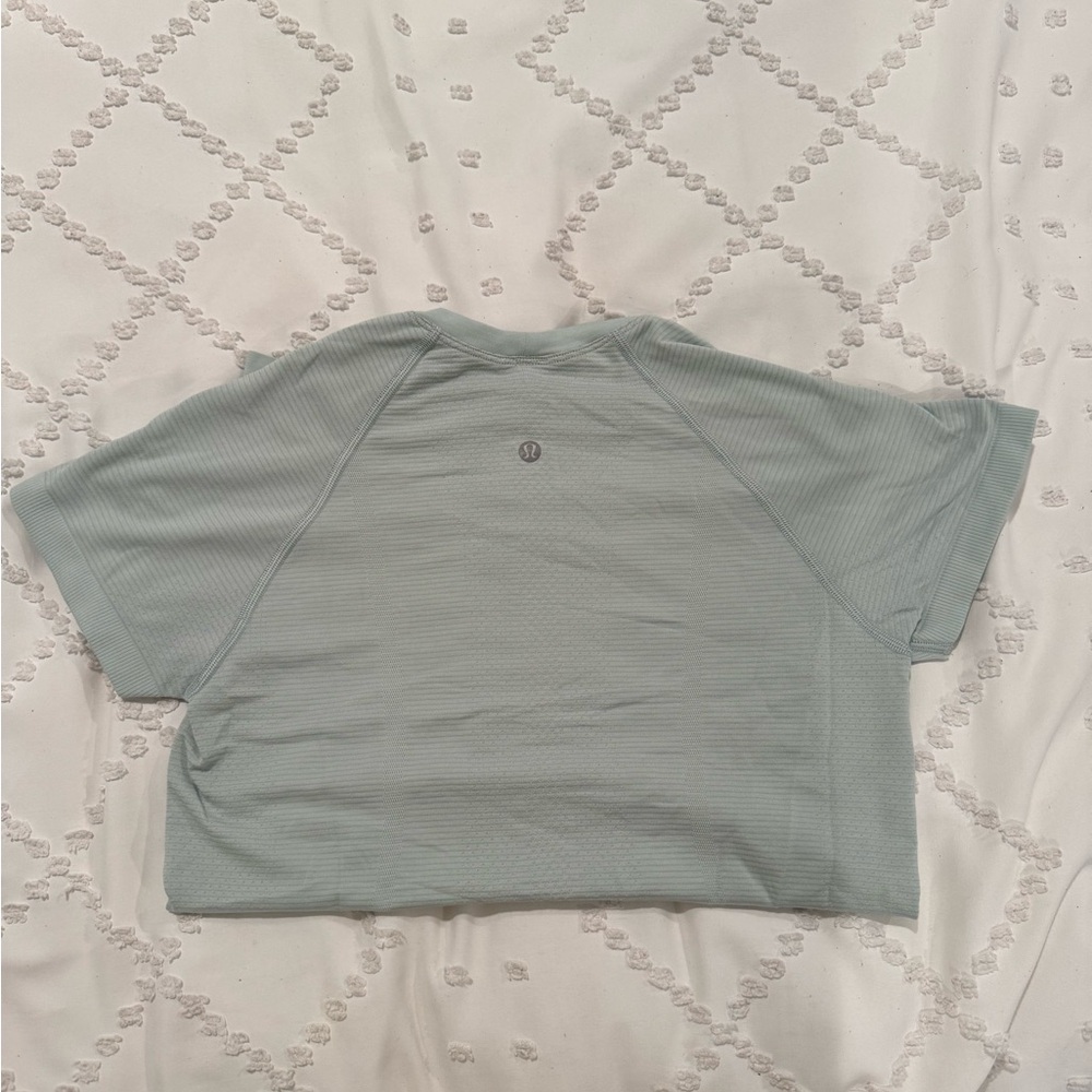 Women's Light Green Short Sleeve Top